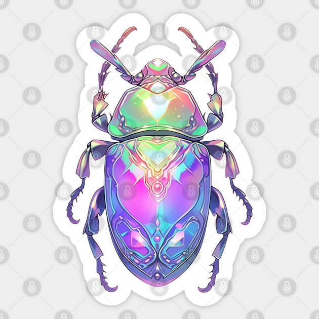 Cute Opal Beetle Sticker by DarkSideRunners